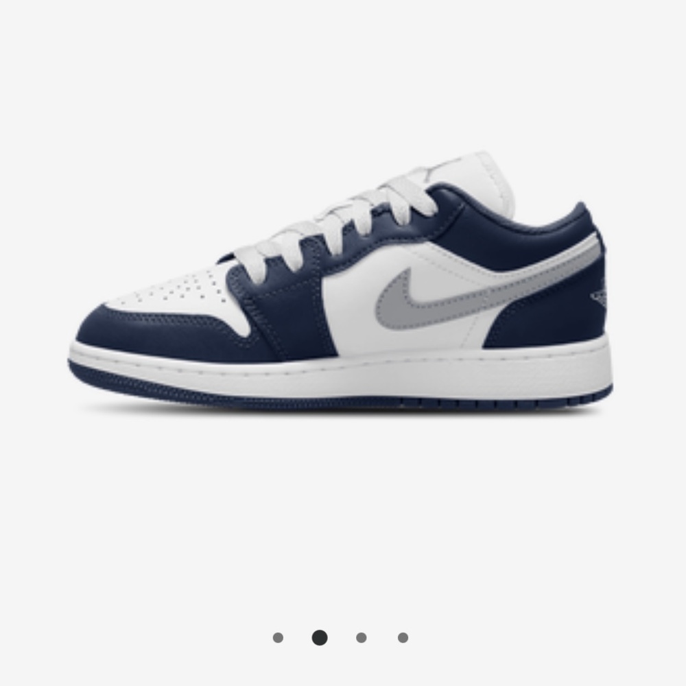 Jordan Kids AJ 1 Low - navy blue, grey and White